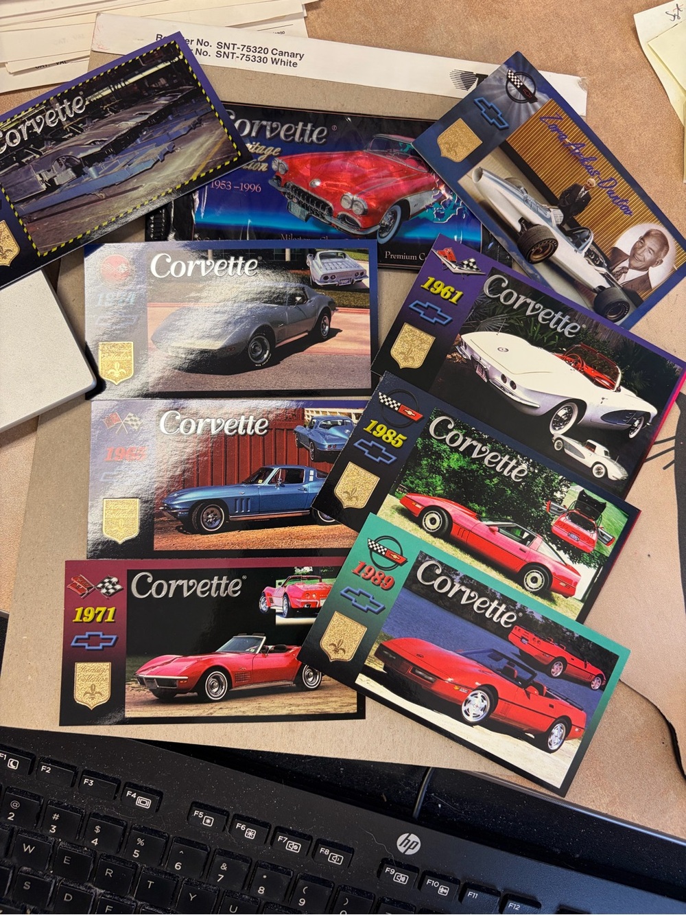 Corvette Heritage Collection Trading Cards